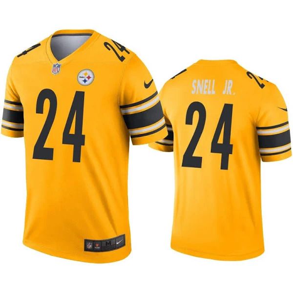 Men Pittsburgh Steelers #24 Benny Snell Jr Nike Gold Inverted Legend NFL Jersey->pittsburgh steelers->NFL Jersey